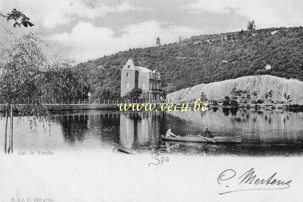 ancienne carte postale de Spa Lac de Warfaz