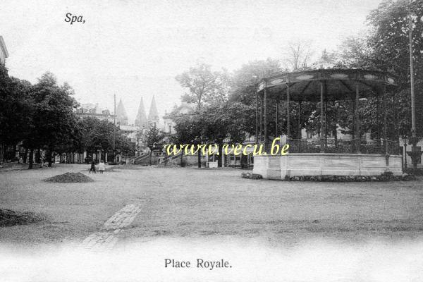 ancienne carte postale de Spa Place Royale