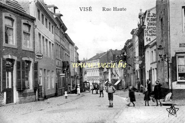 ancienne carte postale de Visé Rue Haute