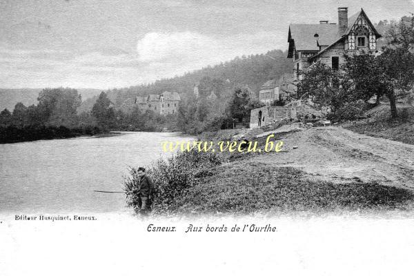 ancienne carte postale de Esneux Aux bords de l'Ourthe
