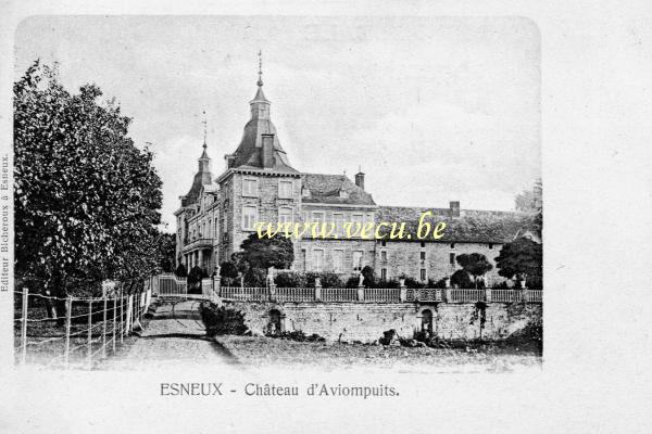 ancienne carte postale de Esneux Château d' Aviompuits