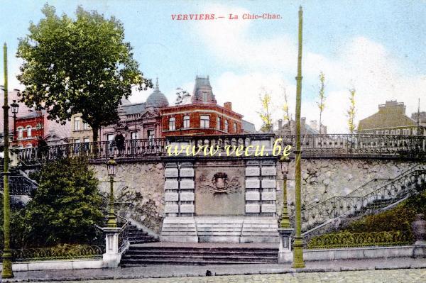 ancienne carte postale de Verviers Le chic-Chac