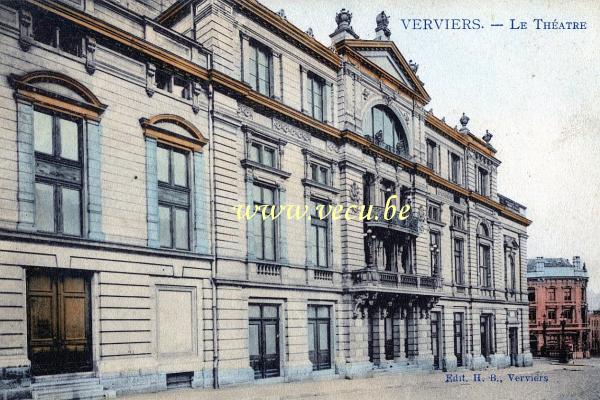 ancienne carte postale de Verviers Le Théatre