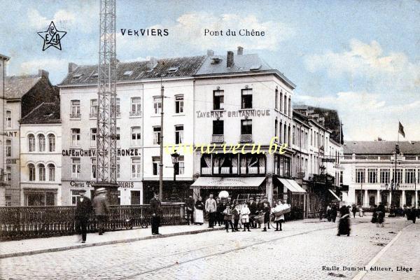 ancienne carte postale de Verviers Pont du Chêne
