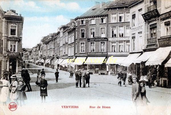 ancienne carte postale de Verviers Rue de Dison