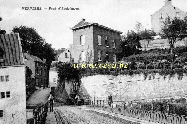 ancienne carte postale de Verviers Pont d'Andrimont