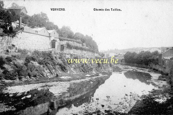 ancienne carte postale de Verviers Chemin des Tailles