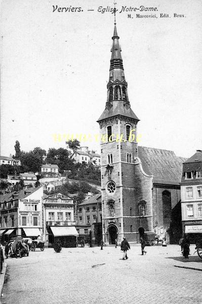 ancienne carte postale de Verviers Eglise Notre Dame