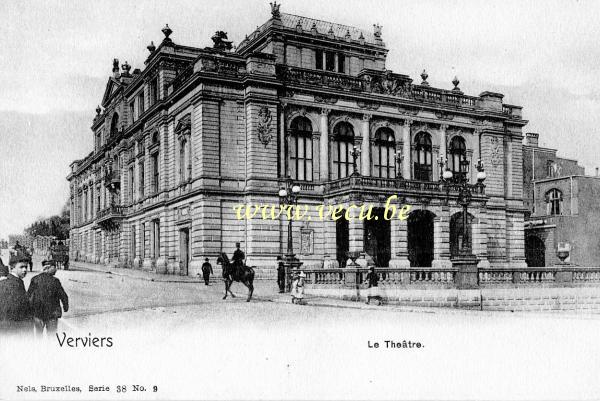 ancienne carte postale de Verviers Le Théatre