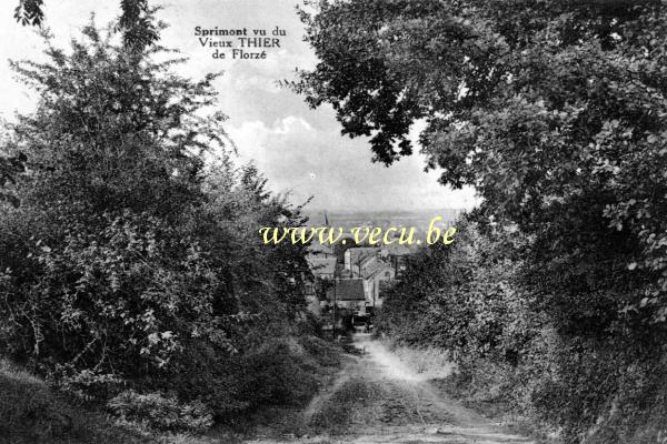 ancienne carte postale de Sprimont Sprimont vu du vieux Thier de Florzé