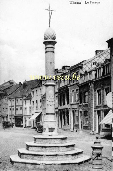 ancienne carte postale de Theux Le Perron