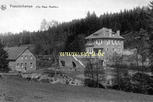 ancienne carte postale de Francorchamps Au vieux Moulin