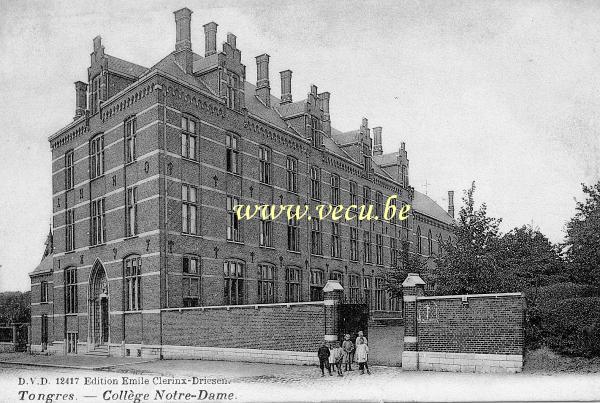 ancienne carte postale de Tongres Collège Notre-Dame