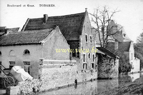ancienne carte postale de Tongres Boulevard et Geer