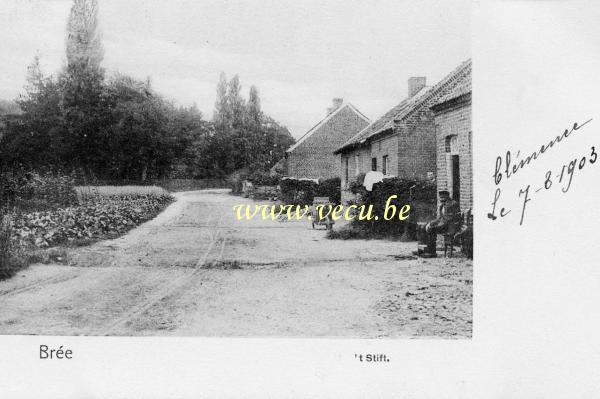 ancienne carte postale de Bree 't Stift