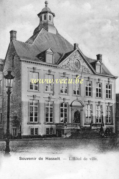 ancienne carte postale de Hasselt L'Hôtel de ville