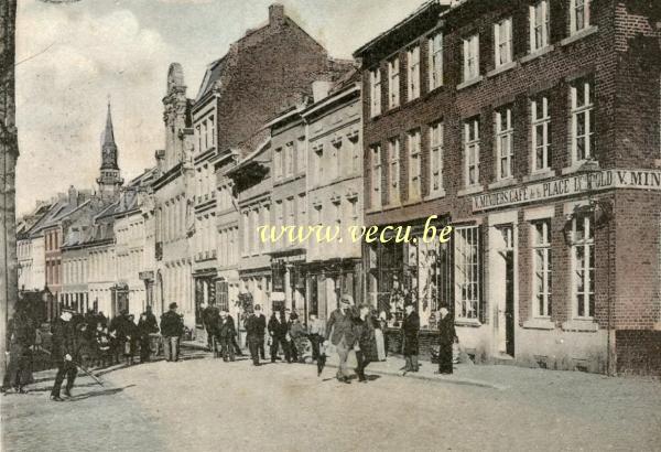 ancienne carte postale de Hasselt Rue Neuve