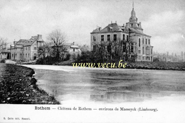 ancienne carte postale de Dilsen - Stokkem Châreau de Rothem