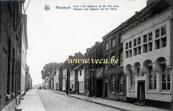 ancienne carte postale de Maaseik Maison 