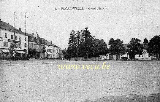 ancienne carte postale de Florenville Grand'Place