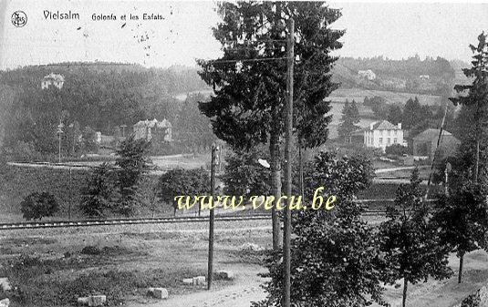 ancienne carte postale de Vielsalm Golonfa et les Esfats