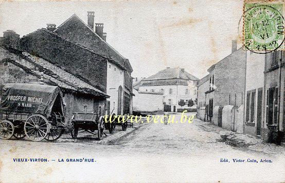 ancienne carte postale de Virton Vieux-Virton - La Grand'Rue