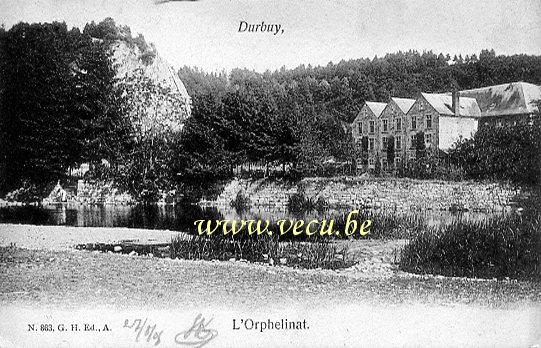 ancienne carte postale de Durbuy L'orphelinat