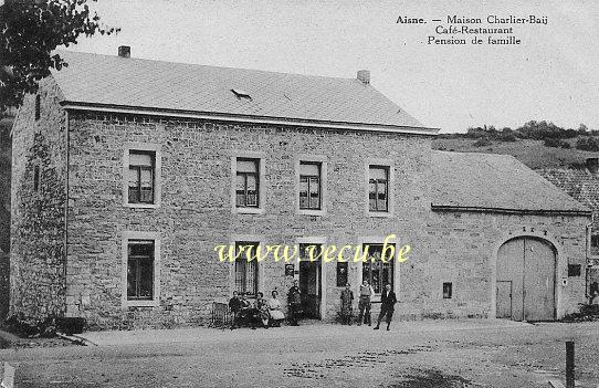 ancienne carte postale de Aisne Maison Charlier-Baij, Café-Restaurant-Pension de famille