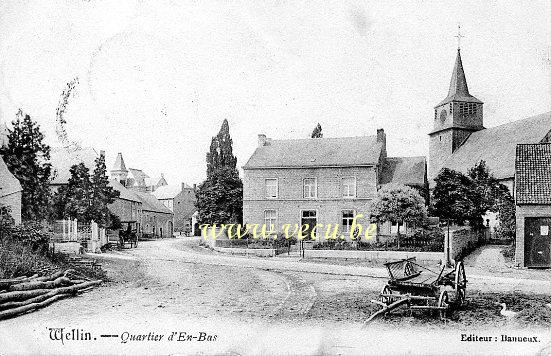 ancienne carte postale de Wellin Quartier d'En-Bas