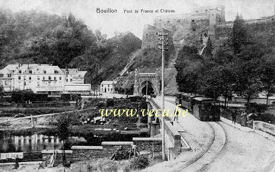 postkaart van Bouillon Pont de France et Château