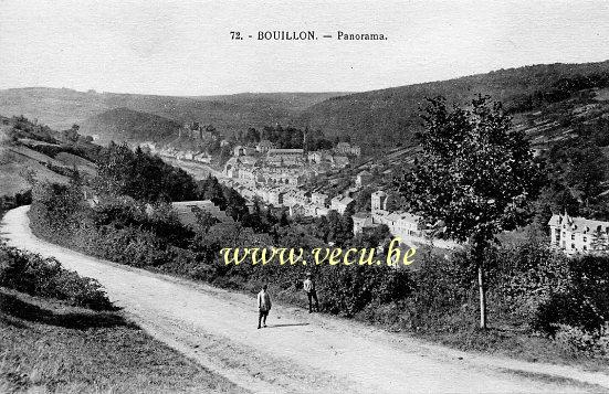 ancienne carte postale de Bouillon Panorama