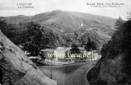 ancienne carte postale de Laroche La Tranchée - Grand Hôtel des Ardennes