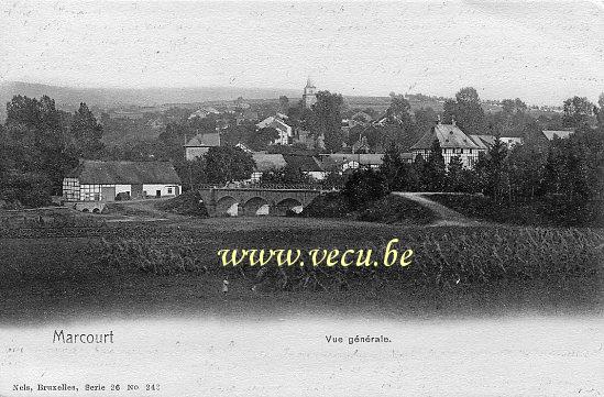 ancienne carte postale de Marcourt Vue générale