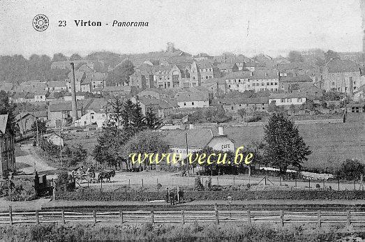 ancienne carte postale de Virton Panorama