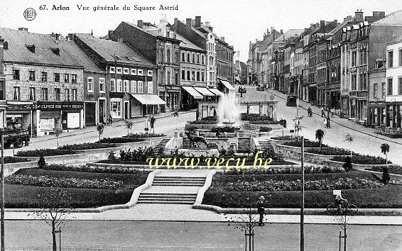 postkaart van Aarlen Vue générale du Square Astrid