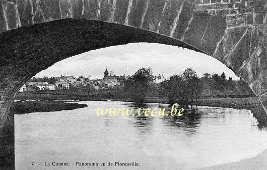 ancienne carte postale de La Cuisine Panorama vu de Florenville