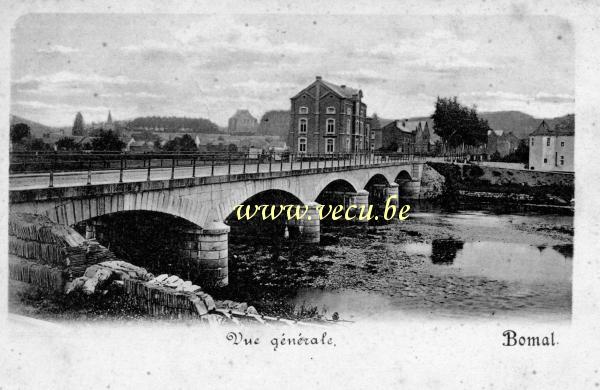 ancienne carte postale de Bomal Vue générale