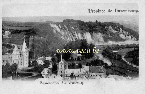 ancienne carte postale de Durbuy Panorama