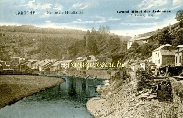 ancienne carte postale de Laroche Route de Houffalize