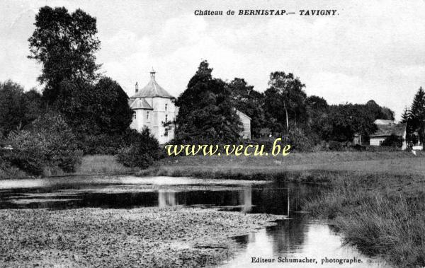 ancienne carte postale de Tavigny Château de Bernistap