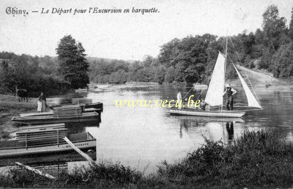 postkaart van Chiny&nbsp;Le départ pour l'excursion en barquette