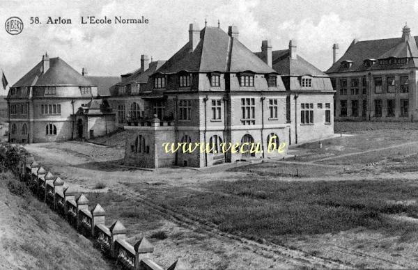 ancienne carte postale de Arlon L'école normale