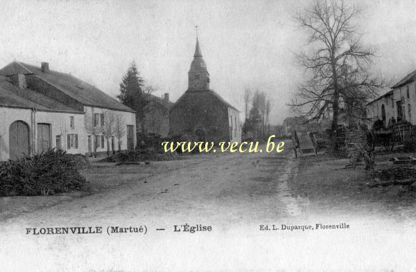 ancienne carte postale de La Cuisine Martué - L'église