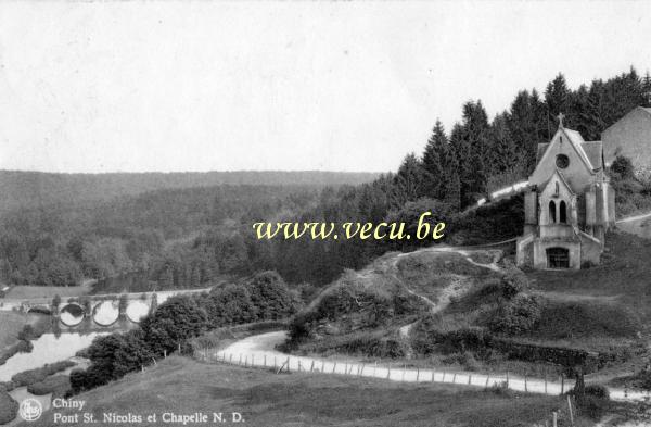 postkaart van Chiny&nbsp;Pont St Nicolas et Chapelle Notre Dame