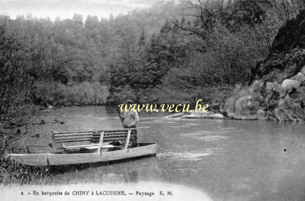 postkaart van Chiny En barquette de Chiny à La Cuisine