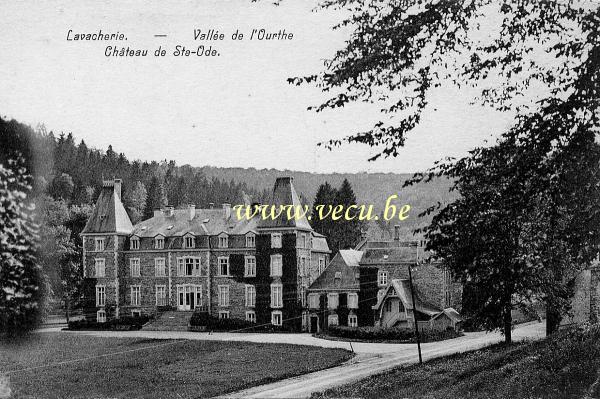 ancienne carte postale de Lavacherie Château de Ste Ode