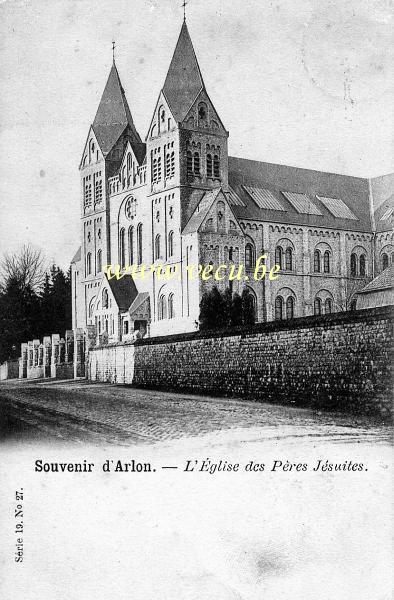 postkaart van Aarlen L'église des Pères Jésuites