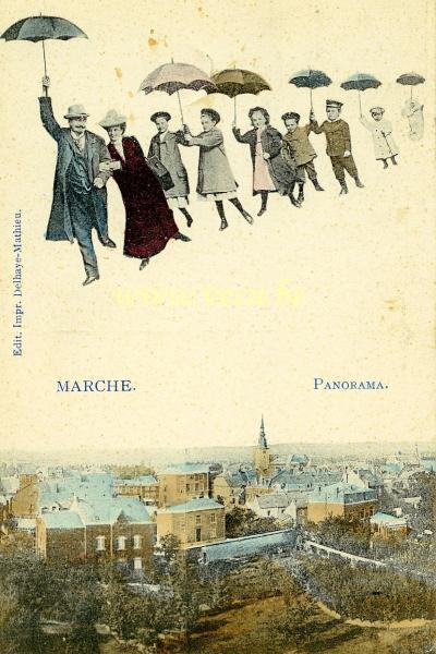 ancienne carte postale de Marche Panorama