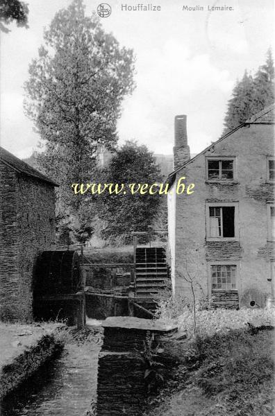 ancienne carte postale de Houffalize Moulin Lemaire