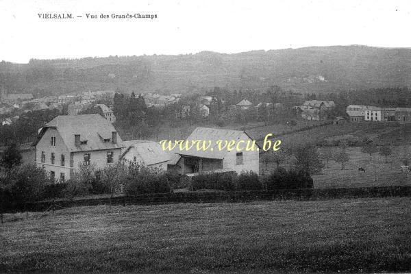 ancienne carte postale de Vielsalm Vue des Grands-Champs